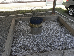 足洗の井戸。潟上市の文化財に指定されています。