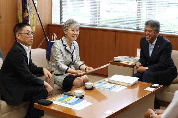 梁桂和（ヤンゲファ）韓国総領事の表敬訪問の画像