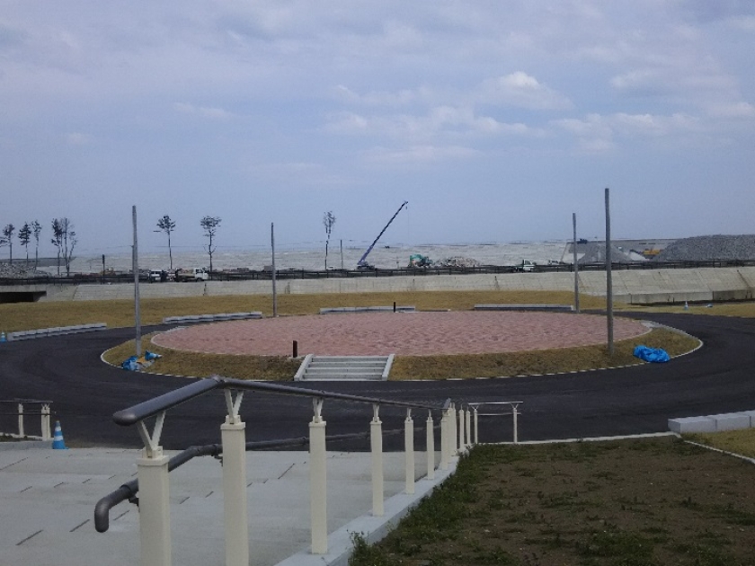 岩手県野田村の震災復興進む 大潟村役場