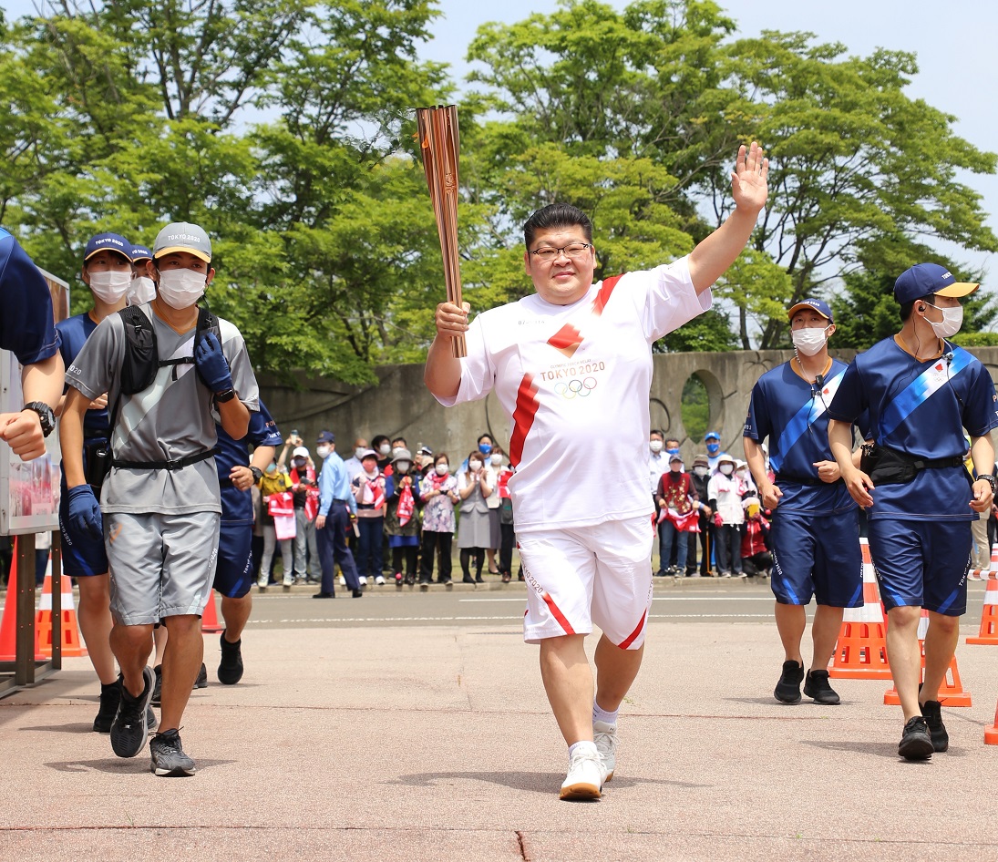 大潟村聖火リレー②の画像